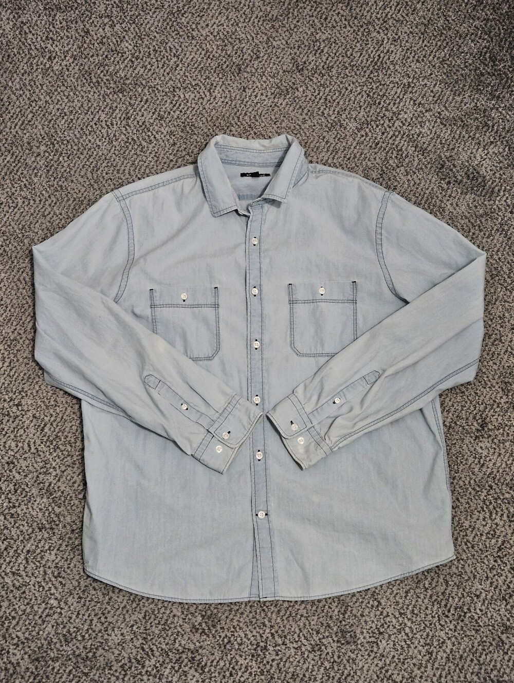 Sale: Men’s Express Light Denim Shirt - X-Large